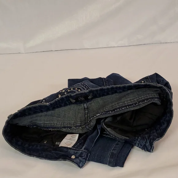 SIZE 8/29 " WAIST LUXE FLUER DE LIS DENIM JEANS - Picture 9 of 9